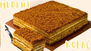 MEDENI KOLAČ🍯 MEDENA TORTA za 10 minuta 🍰 SAVRŠENA TORTA HIT [upl. by Hepza]