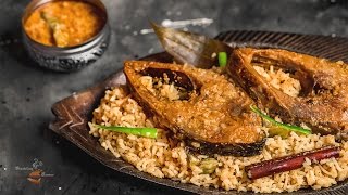 Ilish Pulao Recipe  Hilsa Polau  Ilish Polao  Hilsa Pilaf  Bengali Fish Pilaf [upl. by Alihet]