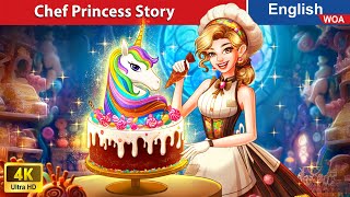 Chocolate Food vs Real Food  Chef Princess Story 🦄🍰🌛 Fairy Tales in English WOAFairyTalesEnglish [upl. by Normac]