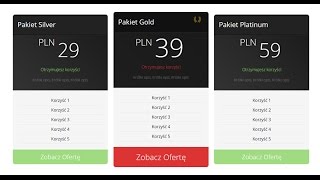 Cennik Strony  Jak dodać elegancki cennik na stronę [upl. by Erelia]
