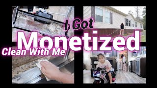 Deep Clean With Me Because Im MONETIZED yay cleaning motivation mobile home deep cleaning [upl. by Galer]