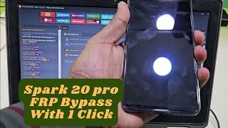 Tecno Spark 20 Pro Frp Bypass One Click UnlockTool [upl. by Leifeste]