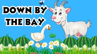 Down by the Bay  Classic Nursery Rhyme with Lyrics  Fun Kids Songs amp Rhymes [upl. by Novahs376]