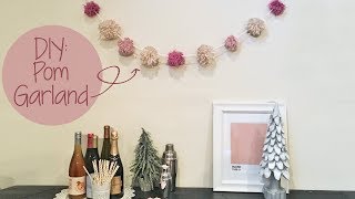 How to Make Pom Pom Garland  DIY  Sarah Brithinee [upl. by Nancie500]