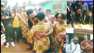 Flavour and his Son Semah Visits The Blind School in Liberia as Flavour Sings with the Students [upl. by Lepp]