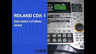 Roland CDX1 DVD Video Tutorial Demo Review Help [upl. by Einhpad770]