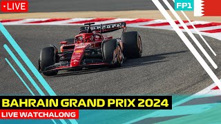 F1 Live Bahrain Grand Prix 2024 FP1 Watchalong [upl. by Culley889]