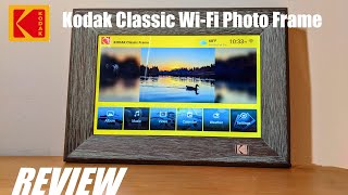 REVIEW Kodak Classic 10quot Smart Cloud Digital Photo Frame  Real Wood Frame [upl. by Edalb453]