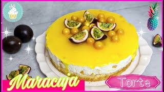 ✨ Maracuja Torte ✨ Solero Torte  Passion fruit cake [upl. by Emmalynne964]