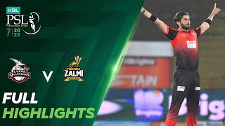 Full Highlights  Lahore Qalandars vs Peshawar Zalmi  Match 9  HBL PSL 7  ML2T [upl. by Nomla178]