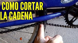 🔗❓Cómo Cortar Una CADENA DE BICICLETA [upl. by Leveridge]