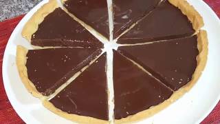 ام وليد تارت بغناش الشوكولا الرائعة oum walid tarte a la ganache au chocolat [upl. by Adeline]