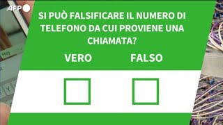 Ansa Verified  Si puo falsificare il numero di telefono da cui proviene una chiamata [upl. by Atse]