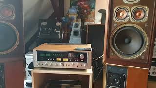 speakers klh model five vintage amp Sansui 7070 [upl. by Debo]