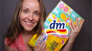 ASMR SANFTER DM HAUL 💛❤️💙 LEBENSMITTEL HAUSHALTSMITTEL TASCHENTÜCHER 🫧 SANFT GESPROCHEN [upl. by Browning]