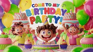 Birthday Party Song  Birthday Song for kids  Fun Kids Song and Dance [upl. by Anitnamaid]