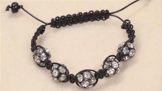 How To Make A Shamballa Style Bracelet [upl. by Penelopa]