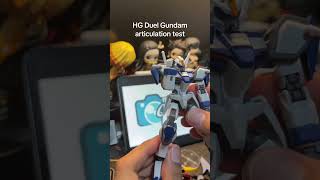 HG Duel Gundam articulation test gundam plamo plamodel bandai gunplamodel hobby toys [upl. by Aivataj]