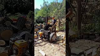 Log Splitter logsplitter firewood woodwork diy [upl. by Annohsak]