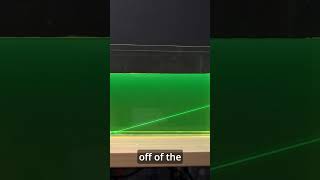 Demonstrating the reflection of light with laser in a water tank [upl. by Aicelav]