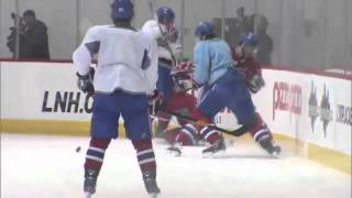 PK Subban and David Desharnais altercation in practice [upl. by Koehler219]