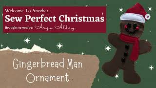 Gingerbread Man Ornament  FREE Template [upl. by Gnut]