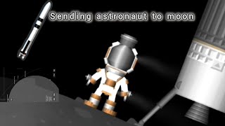 To moon and back in spaceflight simulator with astronaut  playing KSP in spaceflight simulator [upl. by Ellehcan]