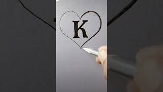 K❤️name letter viralvideo shortvideo [upl. by Llertrac]