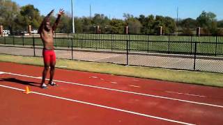 Tydree Lewis standing triple jump [upl. by Rainwater]