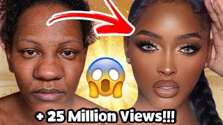 Makeup Transformation 25 MILLION Views 😱 makeuptutorial ⚡️ [upl. by Eiramit]