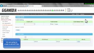 How to create 2 Vlans with a Gigamedia switch [upl. by Terrell133]