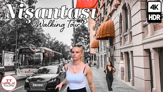 Istanbul Walking Tour  Nişantaşı Maçka Akaretler Neighborhoods  4K HDR [upl. by Aniv537]