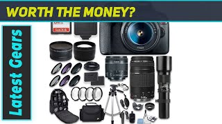 Unboxing and Review Canon EOS Rebel T7 DSLR Camera Bundle Kit  Amazon Renewed Edition [upl. by Perri]