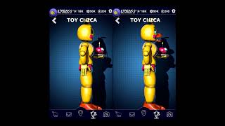 Toy Chica With and Without Beak  FNAF comparison [upl. by Euridice]