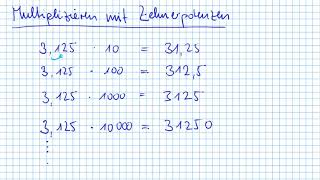 Multiplizieren mit Zehnerpotenzen [upl. by Ayhtin]