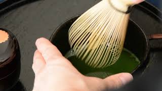 HOW TO WHISK MATCHA usucha  thin tea [upl. by Zabrina493]