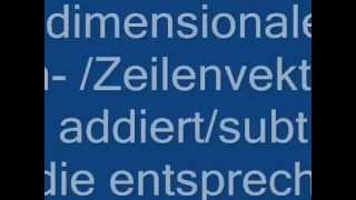 Wie man Vektoren addiert  Mathematik  Analytische Geometrie [upl. by Iam]