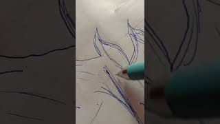 How to draw in gojo in pan please like to khojoshort [upl. by Htnamas]