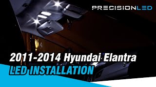 Hyundai Elantra Interior LED  How To Install  5th Gen  20112014 [upl. by Wallach]