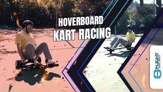 Hoverboard Kart Racing on the Sport Court [upl. by Javed]