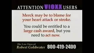 VIOXX Class Action commercial from 2005 [upl. by Libbna187]