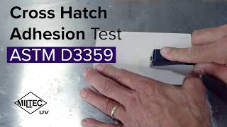 Cross Hatch Adhesion Test ASTM D3359 [upl. by Enuj456]