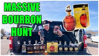 Insane day of BOURBON HUNTING Blanton’s Gold and more [upl. by Yltsew]