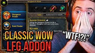 Asmongold Reacts To ClassicLFG LFG Addon For Classic World of Warcraft [upl. by Icram]