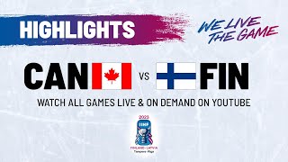 Highlights  Canada vs Finland  2023 IIHFWorlds [upl. by Nattie]