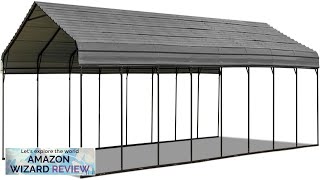 MELLCOM 20x40 Metal Carport Heavy Duty Carport with Galvanized Steel Roof Metal Review [upl. by Kassey]