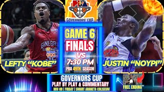 🏀LIVE PBA GINALS GAME 6  GINEBRA VS TALK N TEXT  2024 GOVERNORS CUP  LIVE COMMENTARY [upl. by Oker]