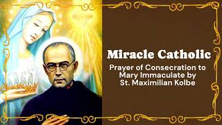 Prayer of Consecration to Mary Immaculate by St Maximilian Kolbe [upl. by Mcfadden]