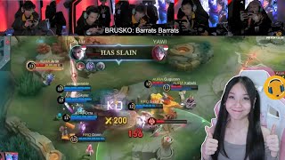 AKHIRNYAA MIC CHECKK LAGIIIII😘 WEEK 1 RRQ VS AURA MPL S13 REACTION [upl. by Burman]