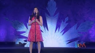 Idina Menzel sings quotLet It Goquot from Disneys quotFrozenquot at the 2013 D23 Expo [upl. by Seuqcaj904]